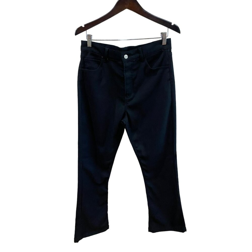 Black Emporio MM6 Maison Margiela Women's Button Fly High Waist Boot cut Pants S